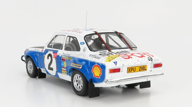 Ixo-models Ford england Escort Mki Rs 1600 (nočná verzia) N 2 Rally Safari 1973 R.clark - J.porte 1:18 Biela Modrá Čierna