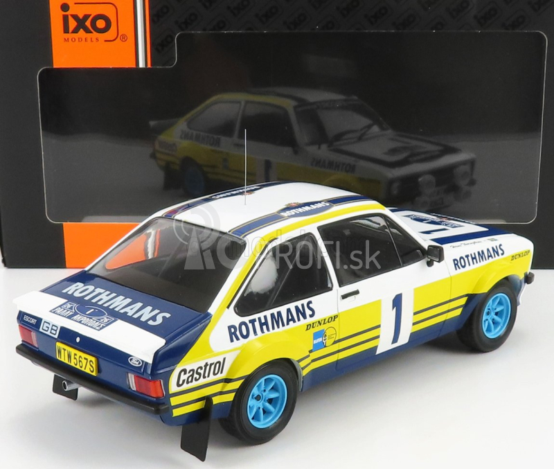 Ixo-models Ford england Escort Rs 1800 Mkii Team Rothmans N 1 Winner Rally Acropolis 1979 B.waldegard - H.thorszelius 1:18 Biela Žltá Modrá