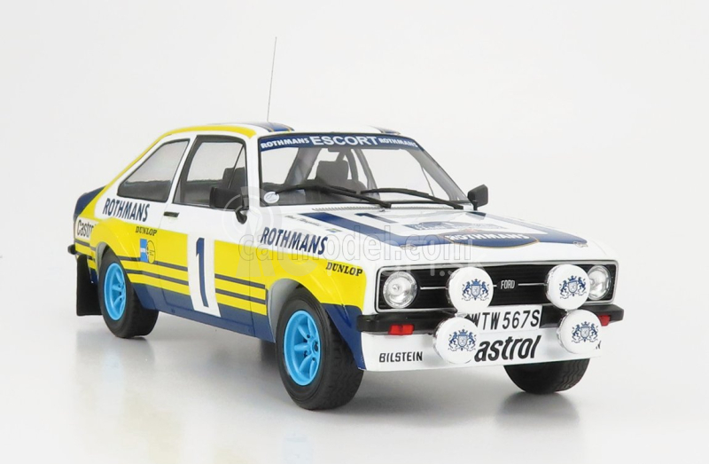 Ixo-models Ford england Escort Rs 1800 Mkii Team Rothmans N 1 Winner Rally Acropolis 1979 B.waldegard - H.thorszelius 1:18 Biela Žltá Modrá