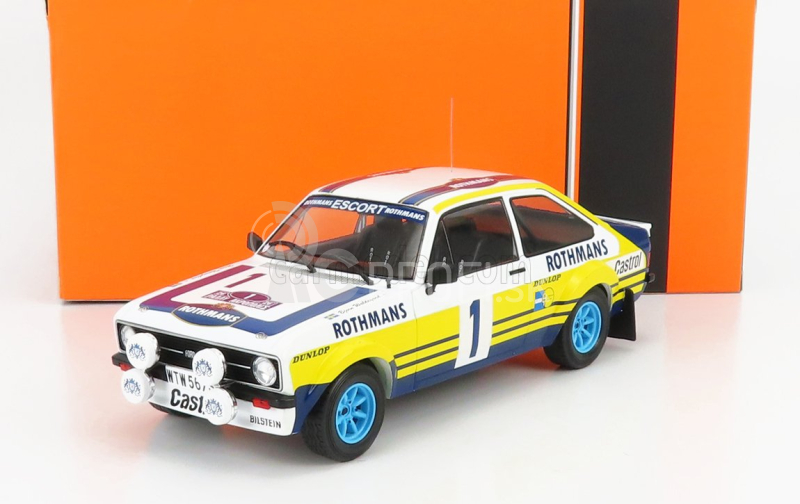 Ixo-models Ford england Escort Rs 1800 Mkii Team Rothmans N 1 Winner Rally Acropolis 1979 B.waldegard - H.thorszelius 1:18 Biela Žltá Modrá