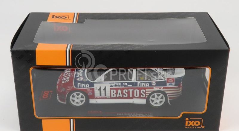 Ixo-models Ford england Escort Rs Cosworth Bastos N 11 Rally Ypres 1995 M.duez - D.grataloup 1:24 Červená Biela Modrá