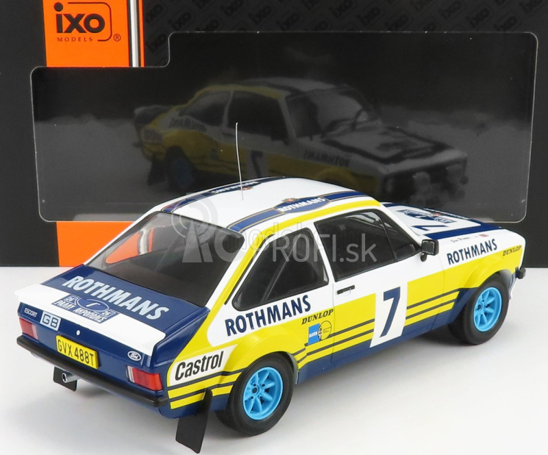 Ixo-models Ford england Escort Rs Mkii Team Rothmans N 7 Rally Acropolis 1979 R.clark - J.porter 1:18 Biela Žltá Modrá