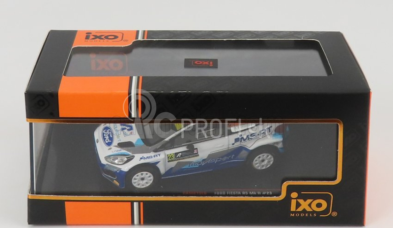 Ixo-models Ford england Fiesta R5 Mkii N 23 Winner Wrc2 Rally Acropolis 2021 N.gryazin - K.aleksandrov 1:43 White Blue