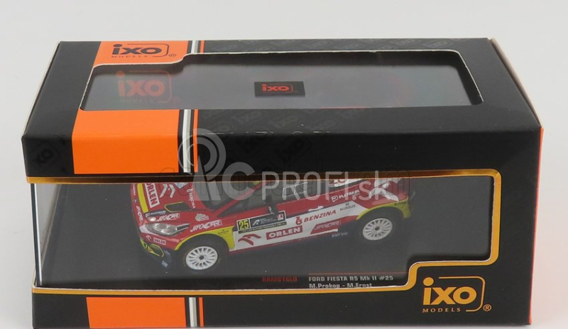 Ixo-models Ford england Fiesta R5 Mkii N 25 Rally Acropolis 2021 M.prokop - M.ernst 1:43 Červená Biela Modrá