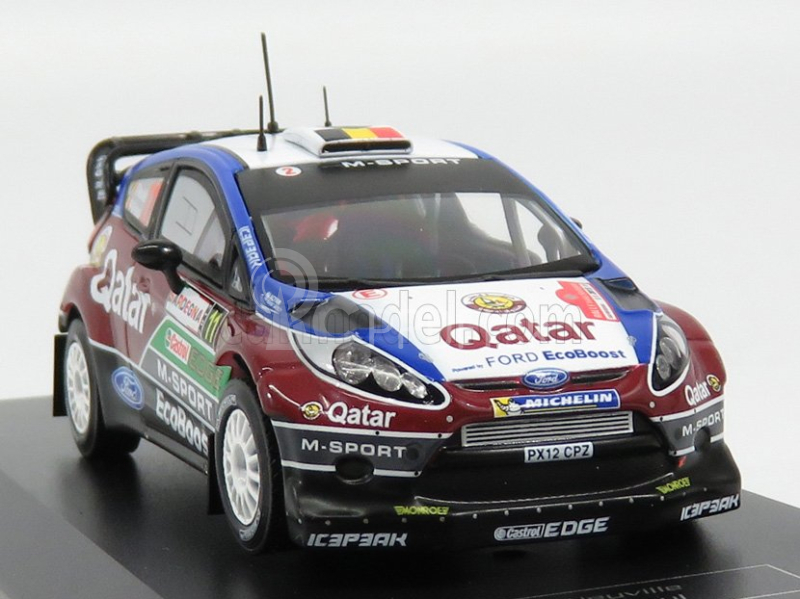 Ixo-models Ford england Fiesta Rs Wrc N 11 Rally Sardegna Taliansko 2013 T.neuville - N.gilsoul 1:43 Bordeaux Blue White