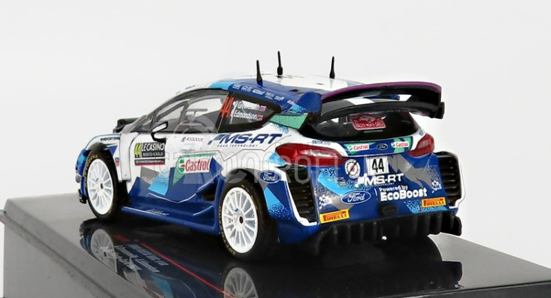 Ixo-models Ford england Fiesta Wrc N 44 Rally Montecarlo 2021 G.greensmith - E.edmondson 1:43 Blue White