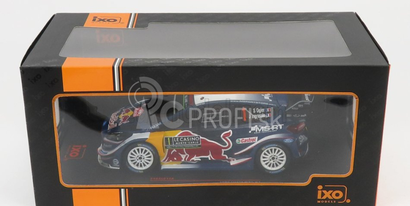 Ixo-models Ford england Fiesta Wrc Red Bull N 1 Winner Rally Montecarlo 2018 S.ogier - J.ingrassia 1:24 Modrá žltá červená