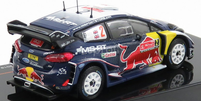 Ixo-models Ford england Fiesta Wrc Red Bull N 2 Rally De Portugal 2018 E.evans - D.barritt 1:43 Modrá červená žltá