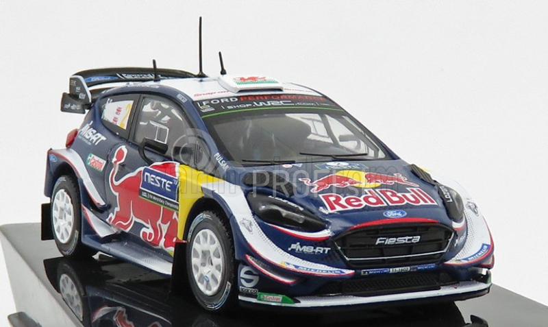 Ixo-models Ford england Fiesta Wrc Red Bull N 2 Rally Finland 2018 E.evans - D.barritt 1:43 Modrá Biela Žltá Červená