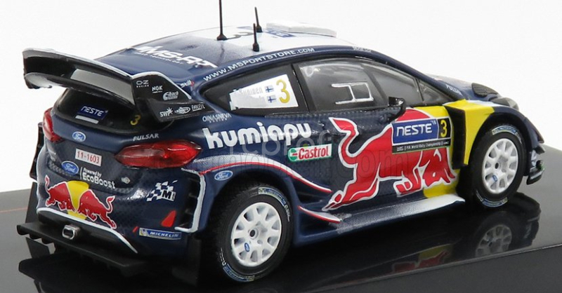 Ixo-models Ford england Fiesta Wrc Red Bull N 3 Rally Finland 2018 T.suninen - M.markkula 1:43 Modrá Biela Žltá Červená