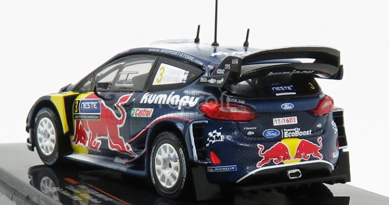 Ixo-models Ford england Fiesta Wrc Red Bull N 3 Rally Finland 2018 T.suninen - M.markkula 1:43 Modrá Biela Žltá Červená