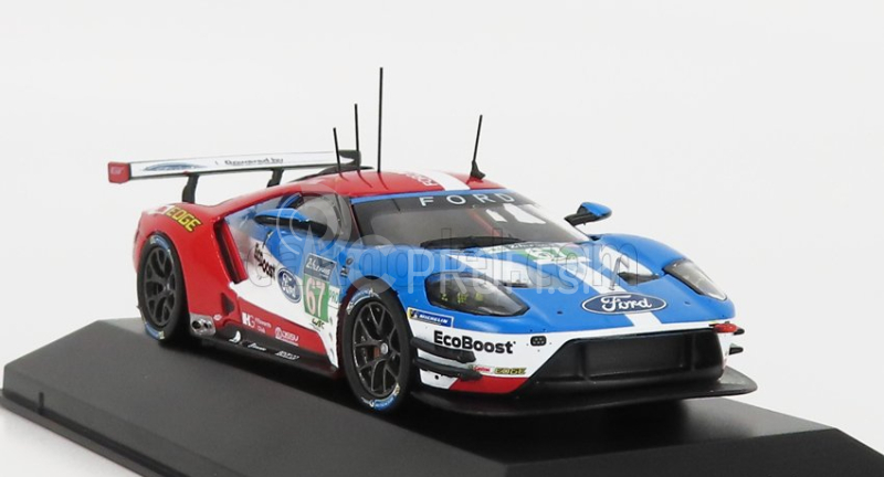 Ixo-models Ford usa Gt 3.5l Turbo V6 Team Ford Chip Ganassi Uk N 67 Lmgte Pro 2nd 24h Le Mans 2017 H.tincknell - A.priaulx - P.derani 1:43 Červená modrá biela