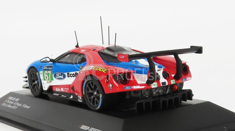 Ixo-models Ford usa Gt 3.5l Turbo V6 Team Ford Chip Ganassi Uk N 67 Lmgte Pro 2nd 24h Le Mans 2017 H.tincknell - A.priaulx - P.derani 1:43 Červená modrá biela