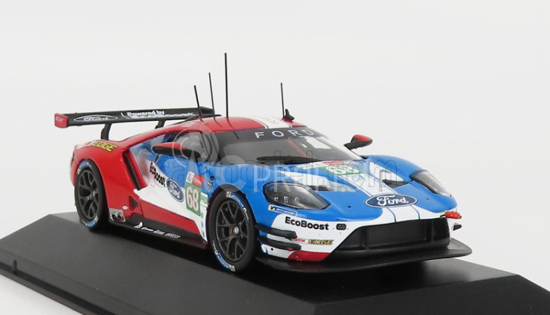 Ixo-models Ford usa Gt Ford Ecoboost 3.5l Turbo V6 Team Ford Chip Ganassi Usa N 68 24h Le Mans 2019 S.bourdais - J.hand - D.muller 1:43 Červená Biela Modrá