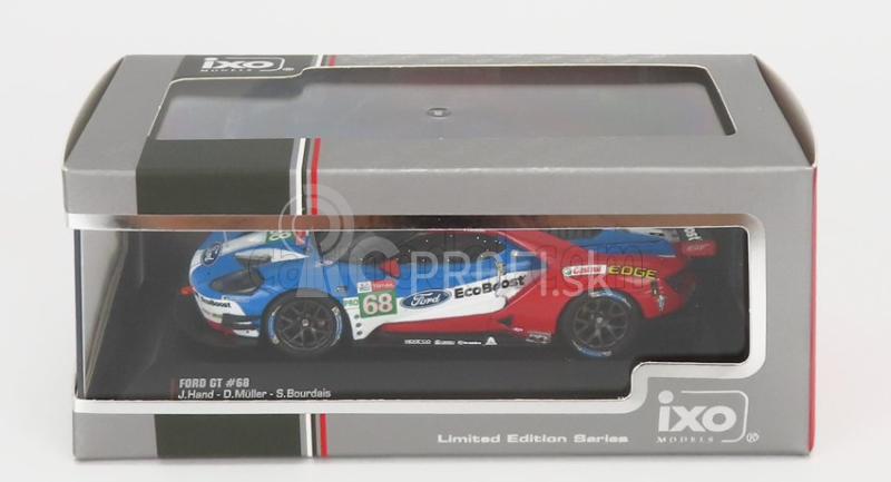 Ixo-models Ford usa Gt Ford Ecoboost 3.5l Turbo V6 Team Ford Chip Ganassi Usa N 68 24h Le Mans 2019 S.bourdais - J.hand - D.muller 1:43 Červená Biela Modrá