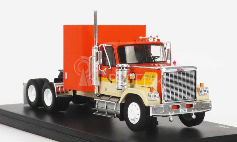 Ixo-models GMC General Tractor Truck 3-osý 1980 1:43 Oranžový