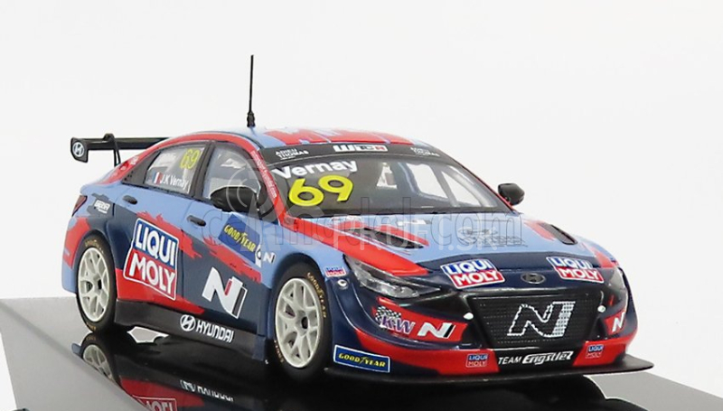 Ixo-models Hyundai Elantra N Tcr Team Liqui Moly N 69 Wtcr Nemecko 2021 J.k.vernay 1:43 Light Blue Red