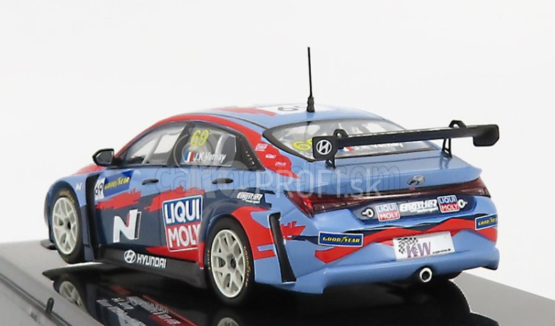 Ixo-models Hyundai Elantra N Tcr Team Liqui Moly N 69 Wtcr Nemecko 2021 J.k.vernay 1:43 Light Blue Red