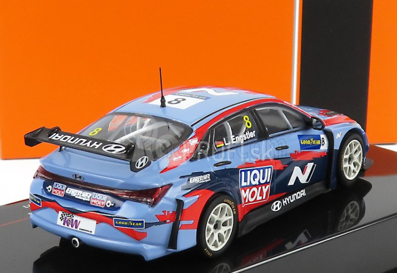 Ixo-models Hyundai Elantra N Tcr Team Liqui Moly N 8 Wtcr Nemecko 2021 L.engstler 1:43 Svetlo modrá červená