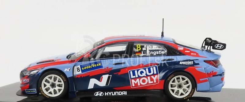 Ixo-models Hyundai Elantra N Tcr Team Liqui Moly N 8 Wtcr Nemecko 2021 L.engstler 1:43 Svetlo modrá červená