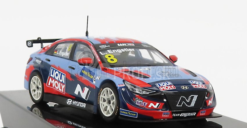 Ixo-models Hyundai Elantra N Tcr Team Liqui Moly N 8 Wtcr Nemecko 2021 L.engstler 1:43 Svetlo modrá červená