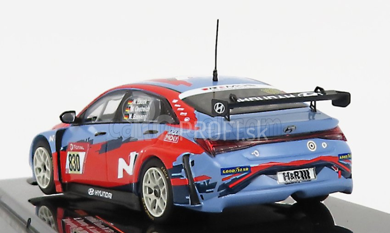 Ixo-models Hyundai Elantra N Tcr Team Liqui Moly N 830 24h Nurbring 2021 M.basseng - M.lauck - M.oestreich 1:43 Svetlo modrá červená