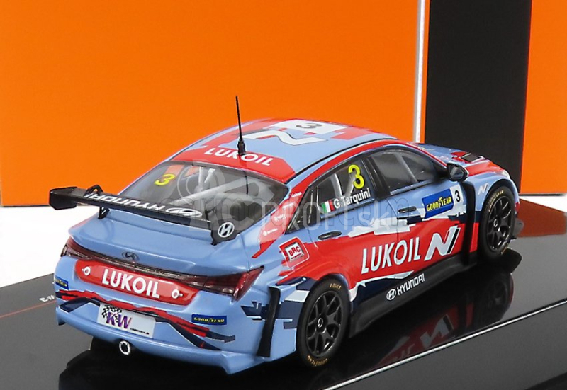 Ixo-models Hyundai Elantra N Tcr Team Lukoil N 3 Wtcr Portugalsko 2021 G.tarquini 1:43 Svetlo modrá červená