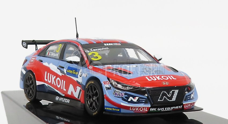 Ixo-models Hyundai Elantra N Tcr Team Lukoil N 3 Wtcr Portugalsko 2021 G.tarquini 1:43 Svetlo modrá červená