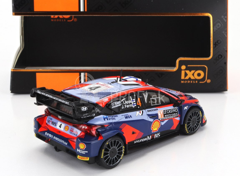 Ixo-models Hyundai I20 N Rally1 Team Shell Mobis Wrt N 4 8. rally Montecarlo 2023 Lappi Esapekka - Janne Ferm 1:43 2 Tones Blue Red