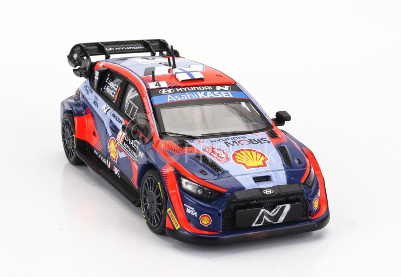 Ixo-models Hyundai I20 N Rally1 Team Shell Mobis Wrt N 4 8. rally Montecarlo 2023 Lappi Esapekka - Janne Ferm 1:43 2 Tones Blue Red