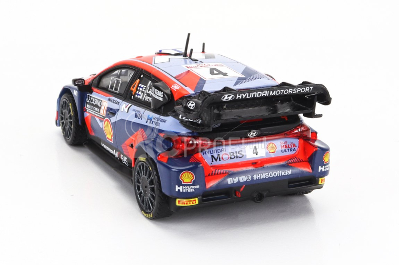 Ixo-models Hyundai I20 N Rally1 Team Shell Mobis Wrt N 4 8. rally Montecarlo 2023 Lappi Esapekka - Janne Ferm 1:43 2 Tones Blue Red