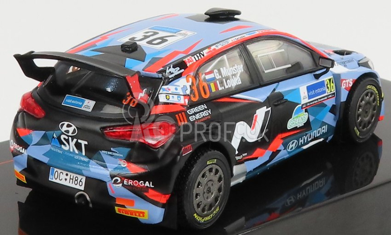 Ixo-models Hyundai I20 R5 Wrc N 36 Rally Estonia 2020 G.munster - L.meadow 1:43 Svetlo modrá červená čierna