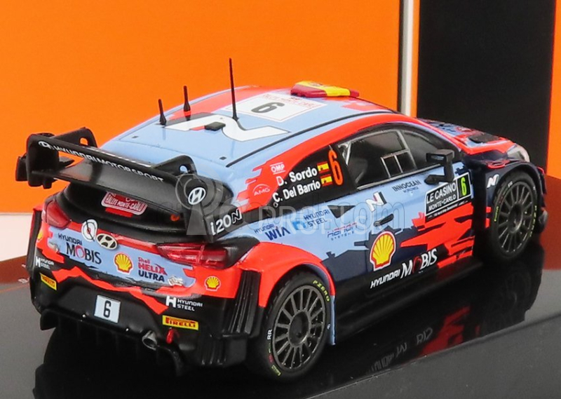 Ixo-models Hyundai I20 Wrc Coupe Mobis N 6 Rally Montecarlo 2021 D.sordo - C.del Barrio 1:43 2 Tones Blue Red