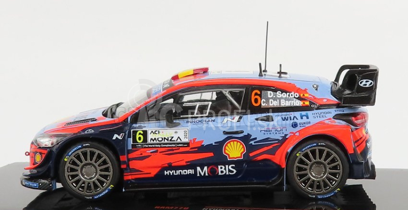 Ixo-models Hyundai I20 Wrc Coupe Team Shell Mobis N 6 Rally Monza 2020 D.sordo - C.del Barrio 1:43 Svetlo modrá červená čierna