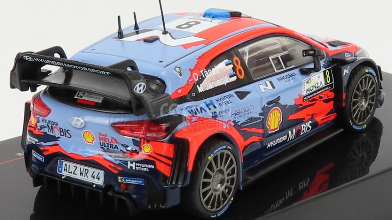 Ixo-models Hyundai I20 Wrc Coupe Team Shell Mobis N 8 Rally Monza 2020 O.tanak - M.jarveoja 1:43 Svetlo modrá červená čierna