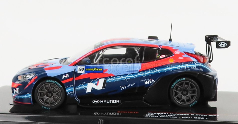 Ixo-models Hyundai Veloster N 69 Etcr Sezóna 2021 J.k.vernay 1:43 2 Tones Blue Red