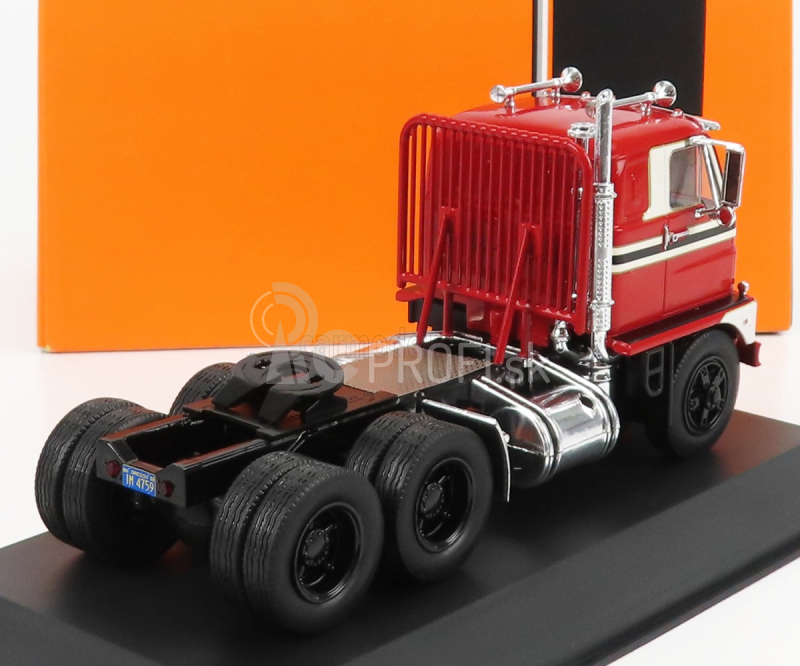 Ixo-models International Dcof-405 Tractor Truck 3-assi 1959 1:43 Červená krémová