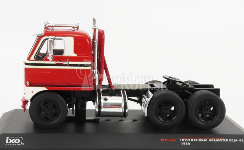 Ixo-models International Dcof-405 Tractor Truck 3-assi 1959 1:43 Červená krémová