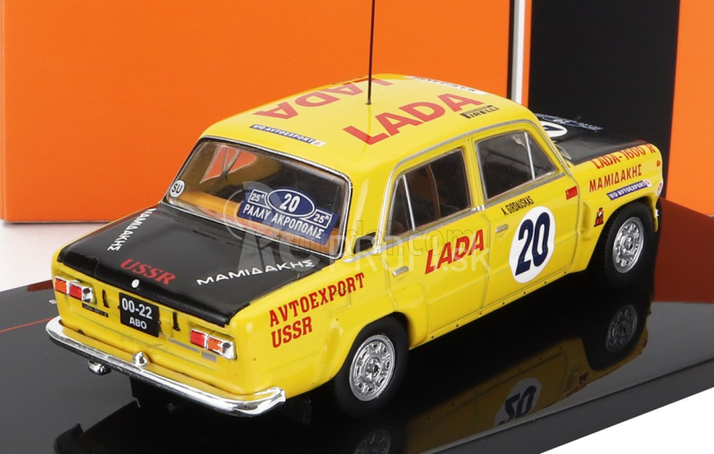 Ixo-models Lada fiat 1600r N 20 Ally Acropolis 1978 S.brundza - A.girdauskas 1:43 Žltá matná čierna