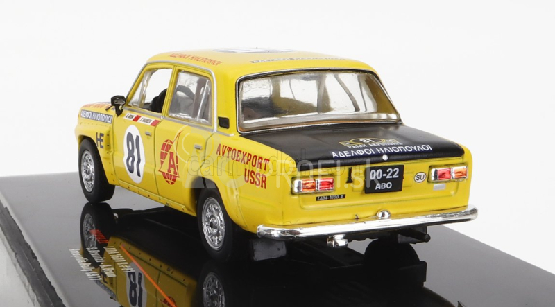 Ixo-models Lada fiat 1600r N 81 Ally Acropolis 1977 S.brundza - A.brum 1:43 Žltá matná čierna