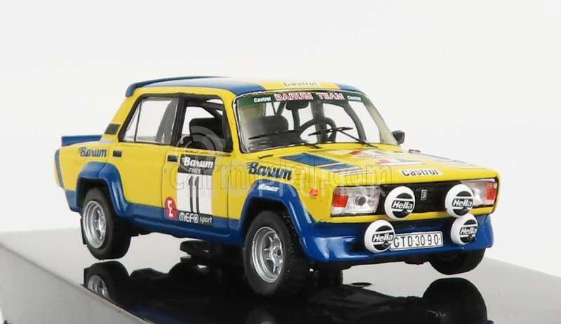 Ixo-models Lada fiat 2105 Vfts N 11 2nd Rally Valasska Zima 1984 M.lank - T.milo 1:43 Žltá Modrá