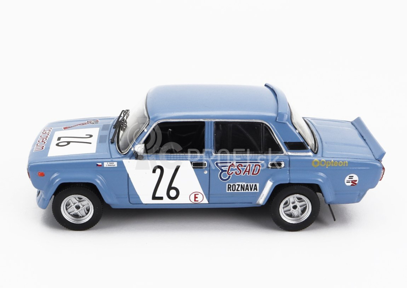 Ixo-models Lada fiat 2105 Vfts N 26 Rally Příbram 1986 Jan Rakottyai - Emil Slavík 1:43 Svetlomodrá