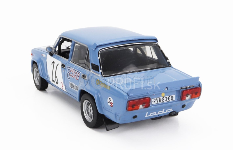 Ixo-models Lada fiat 2105 Vfts N 26 Rally Příbram 1986 Jan Rakottyai - Emil Slavík 1:43 Svetlomodrá