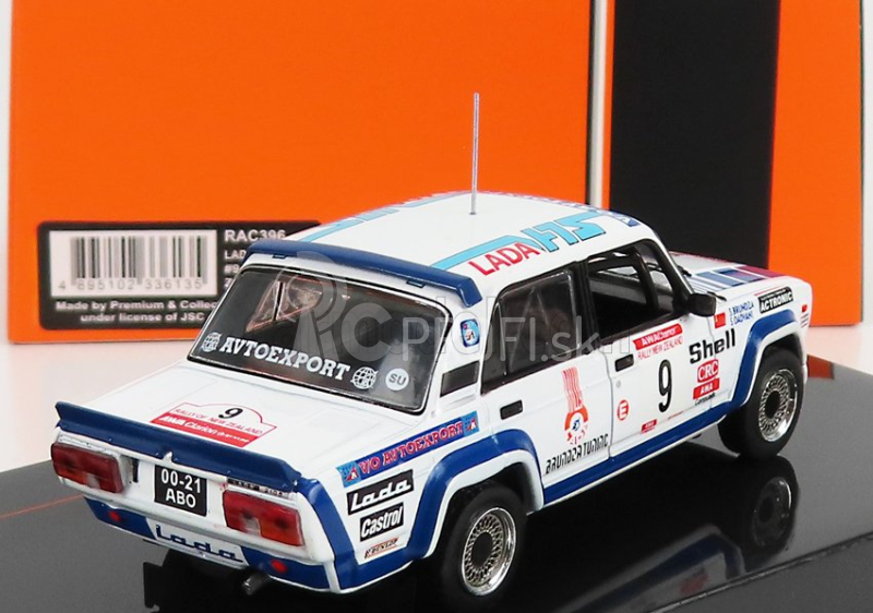 Ixo-models Lada fiat 2105 Vfts N 9 Rally Nový Zéland 1985 S.brundza - A.dadvani 1:43 Biela Modrá