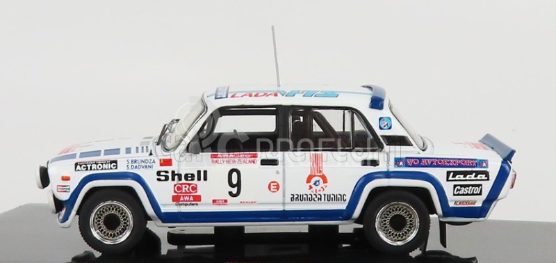 Ixo-models Lada fiat 2105 Vfts N 9 Rally Nový Zéland 1985 S.brundza - A.dadvani 1:43 Biela Modrá