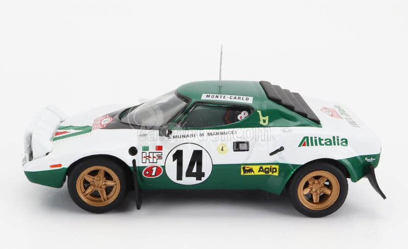 Ixo-models Lancia Stratos Hf N 14 Winner Rally Montecarlo 1975 S figúrkami S.munari - M.mannucci 1:43 Biela Zelená Červená