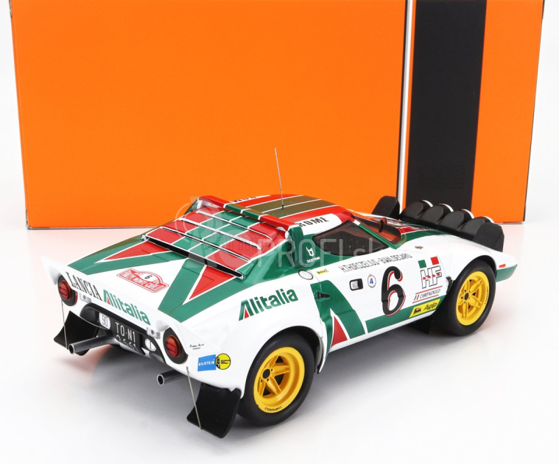 Ixo-models Lancia Stratos Hf Team Alitalia (nočná verzia) N 6 2nd Rally Montecarlo 1976 Bjorn Waldegaard - Hans Thorszelius 1:18 Biela zelená červená