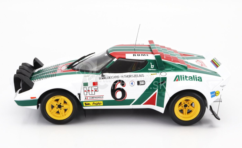 Ixo-models Lancia Stratos Hf Team Alitalia (nočná verzia) N 6 2nd Rally Montecarlo 1976 Bjorn Waldegaard - Hans Thorszelius 1:18 Biela zelená červená