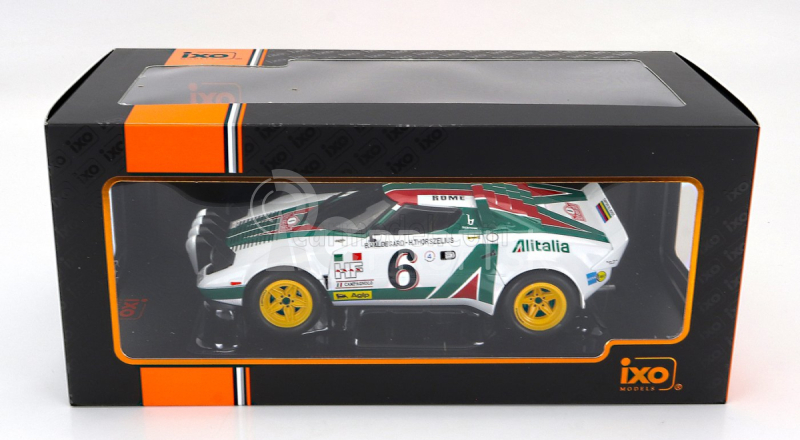 Ixo-models Lancia Stratos Hf Team Alitalia (nočná verzia) N 6 2nd Rally Montecarlo 1976 Bjorn Waldegaard - Hans Thorszelius 1:18 Biela zelená červená