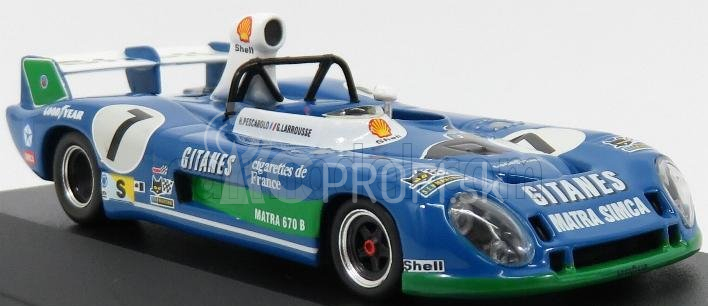 Ixo-models Matra simca Ms670b 3.0l V12 Team Matra Sport N 7 Winner 24h Le Mans 1974 H.pescarolo - G.larrousse 1:43 Bluette Green White